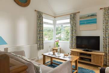 The corner window makes the most of the view.