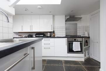 A modern kitchen in an historic house.