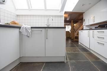 The ground floor is open plan.