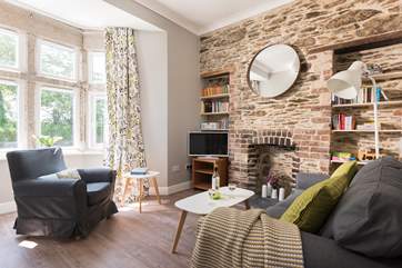 The light-filled, comfortable sitting-room.