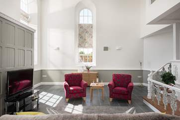Under-floor heating keeps Trelowth Chapel toasty warm all year round.