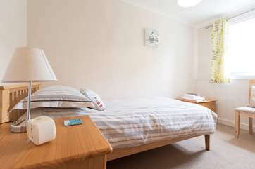 The first floor single bedroom.
