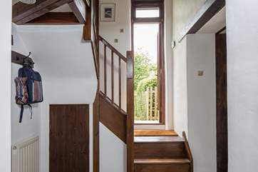 Step through this door into your fully enclosed, lovingly maintained garden.
