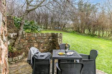 The perfect patio to enjoy dining al fresco.