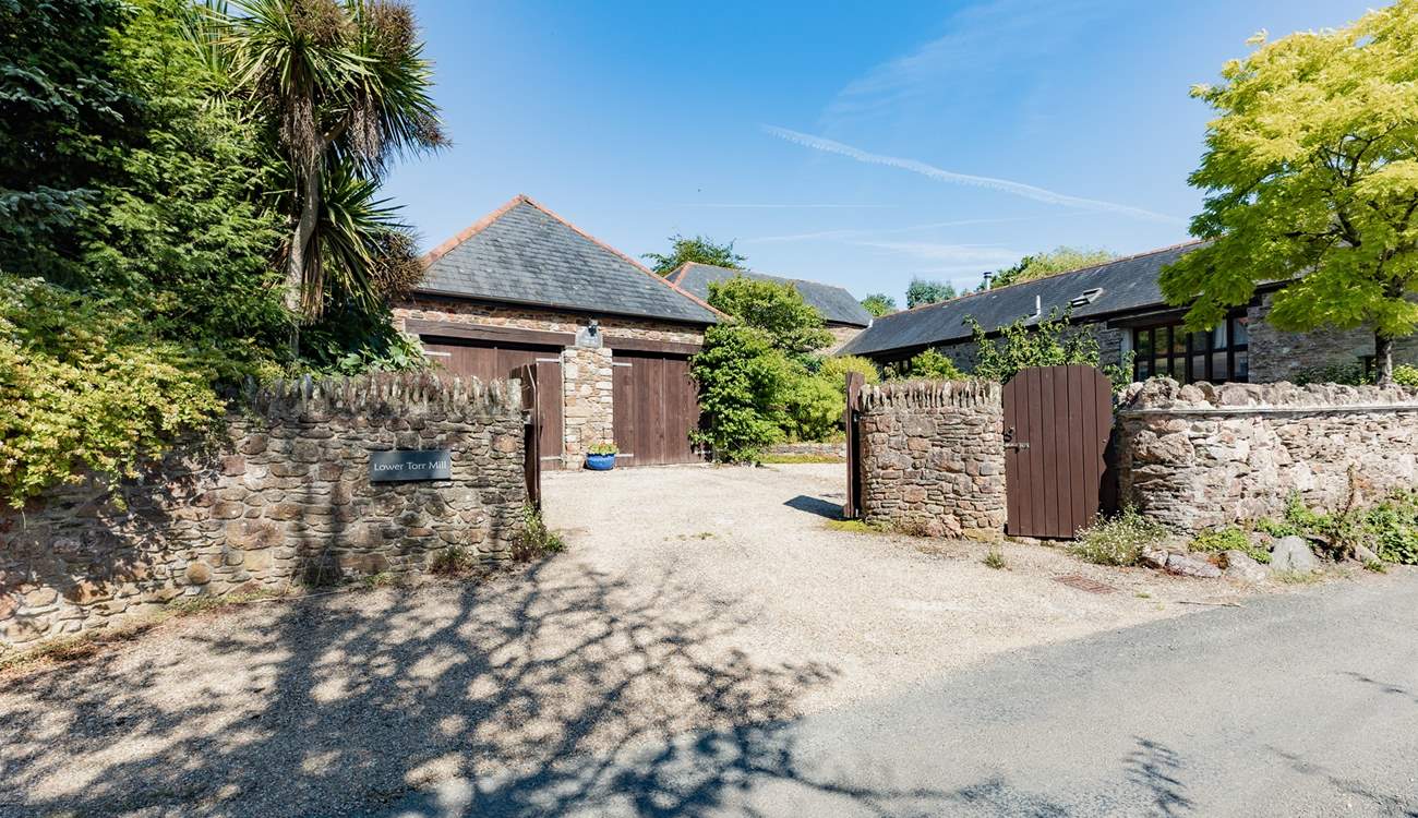 The entrance to Laurel Cottage and your private gated courtyard.