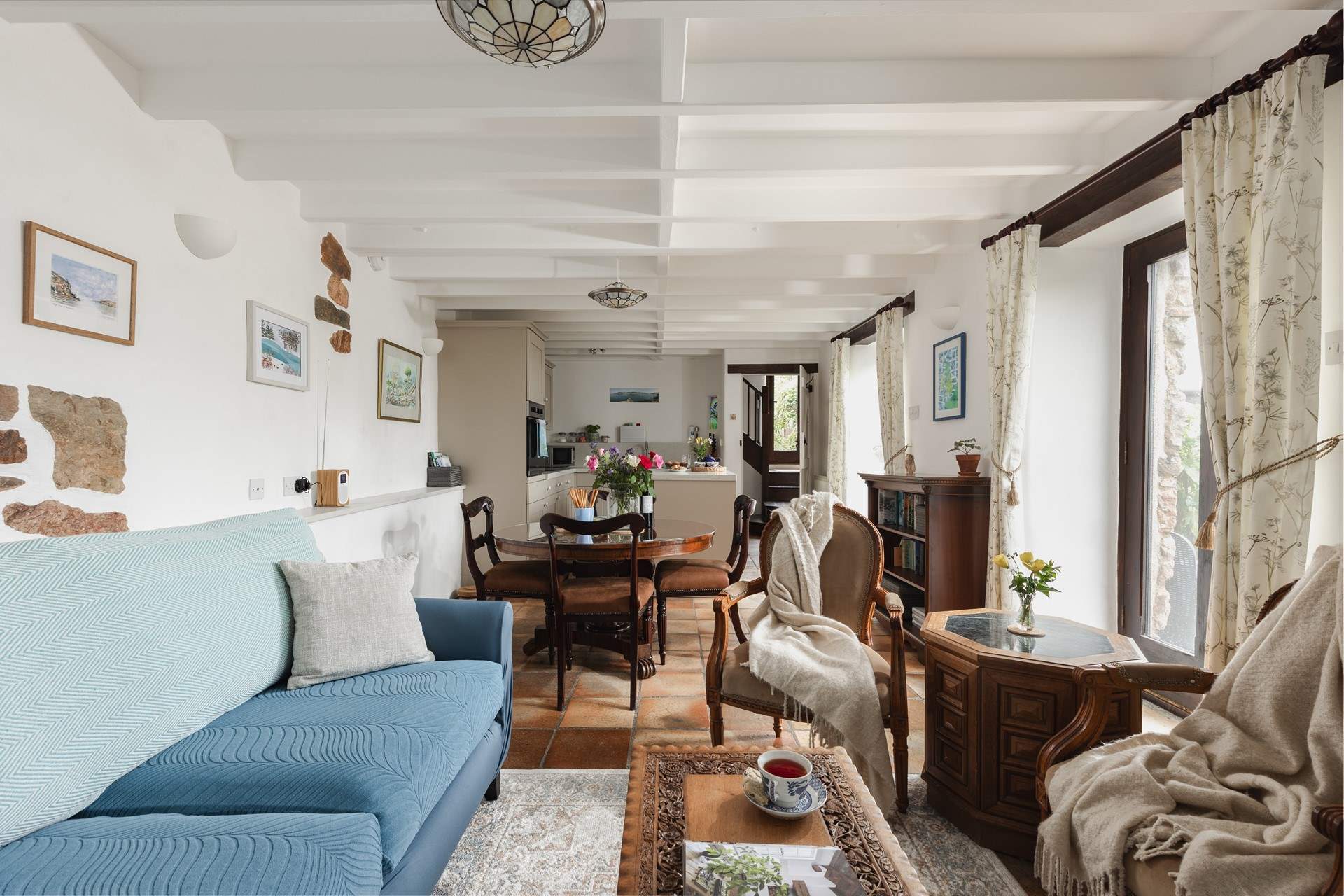 The perfect space for enjoying each other's company in this lovingly designed living space.