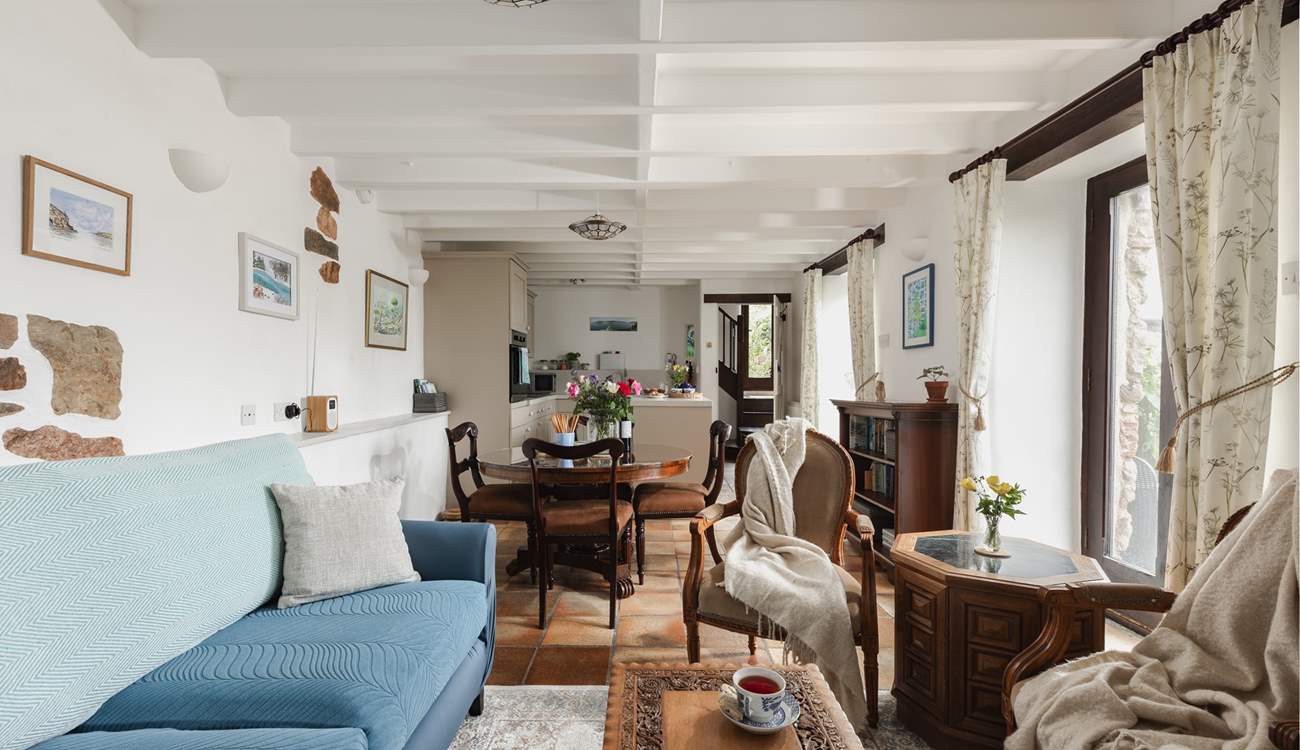 The perfect space for enjoying each other's company in this lovingly designed living space.