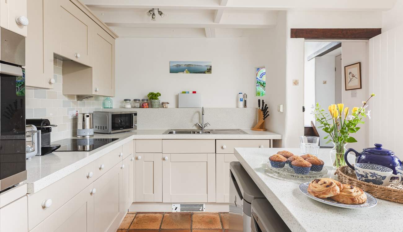 
The well-equipped kitchen is perfect for cooking that special meal.