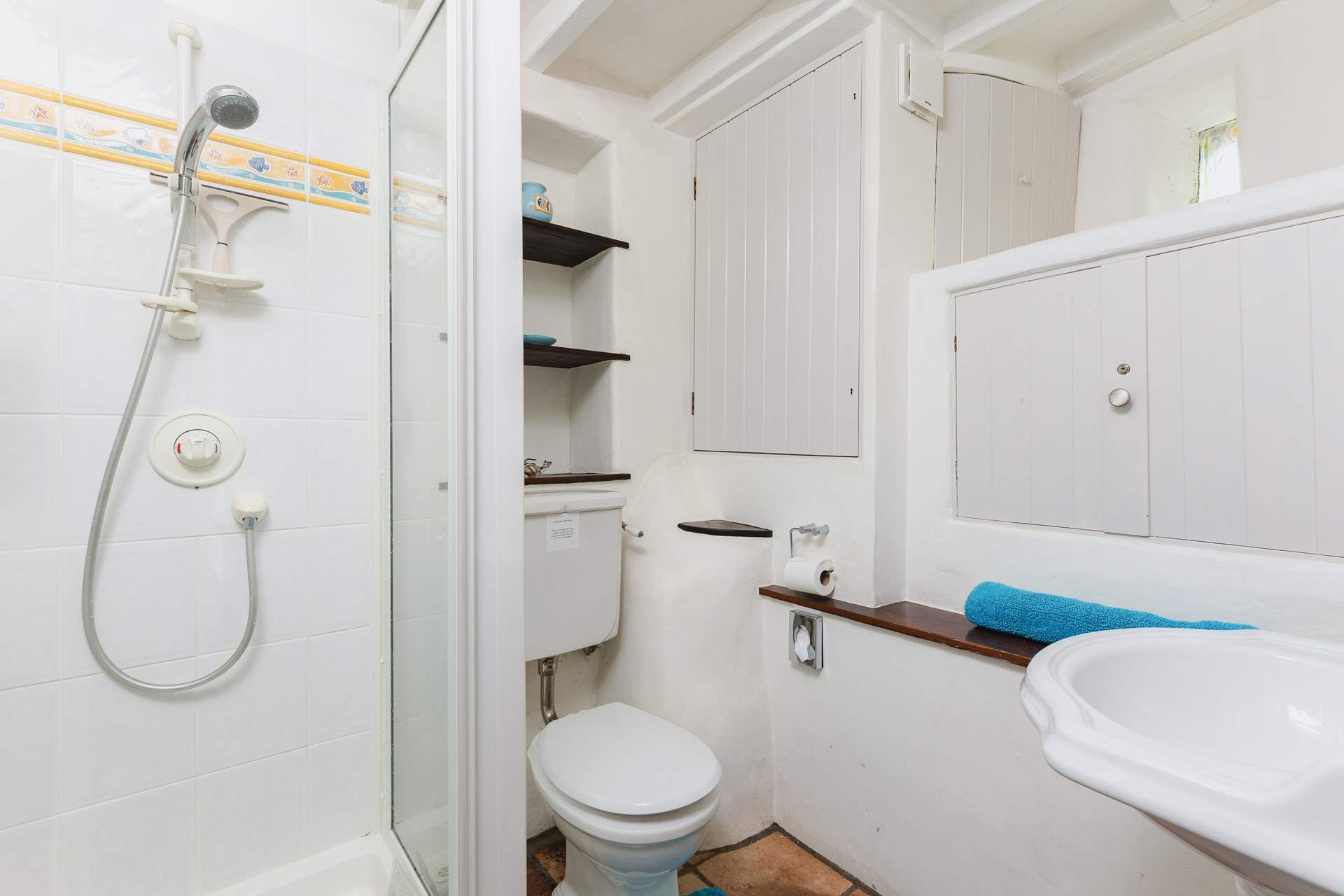 The handy ground floor shower-room.