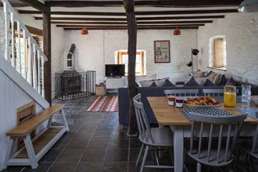Open plan sitting/dining area.