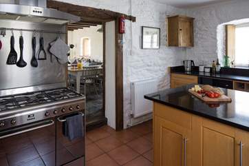 Well-equipped kitchen.