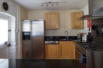 The front door leads straight into the kitchen-area.