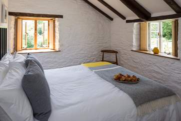 The master bedroom boasts the most wonderful views.