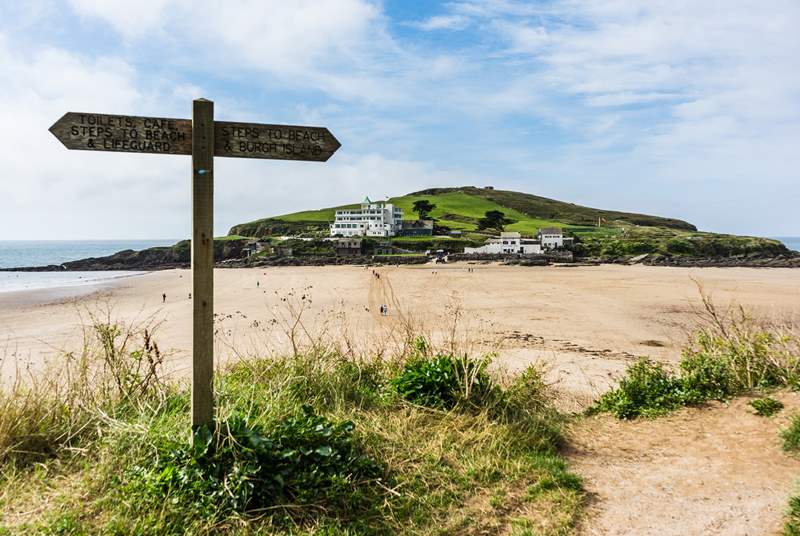South Devon has some fabulous sandy beaches, this is iconic Burgh Island.