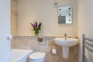 The bathroom.