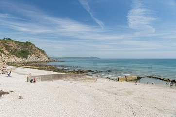 The local beach at Charlestown.