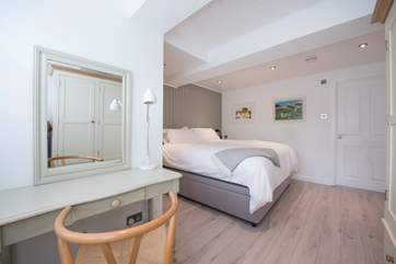 A spacious bedroom.