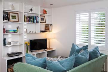 Plenty of books and DVD's for your entertainment.