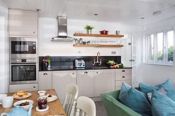 The comfortable open-plan living-area.