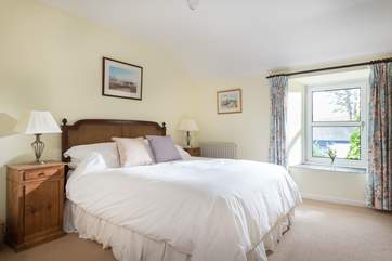 The master bedroom has 'zip and link' beds which can either be made up as a super-king double or twins. There is a single bed in this room too.