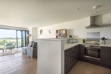 Being open makes this a very sociable space even for the cook!