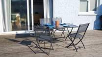 Dining on the decking is a must do on a warm sunny evening.