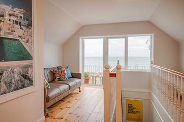 On the first floor is a galleried landing, a superb area to relax, with wonderful views.