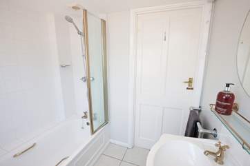 The family bathroom is situated on the first floor, ideal for bathing the children before putting them to bed.