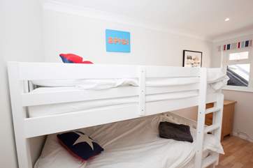 The bunk-bedroom is great for children with its own en suite WC and wash basin.