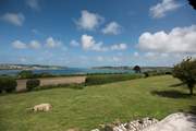 Looking from the patio area out onto the Camel Estuary.