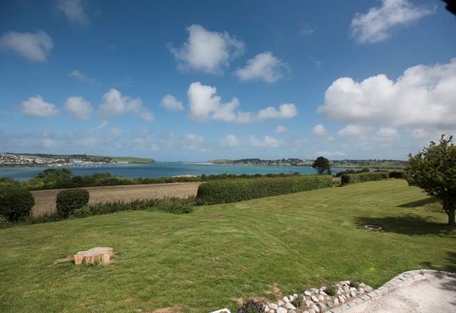 Looking from the patio area out onto the Camel Estuary.
