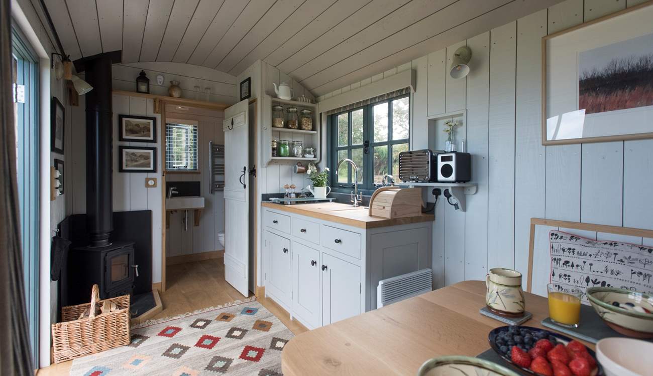 Tregwelan Shepherd's Hut is a delight.