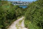 This is the track that leads down to the Camel Trail.