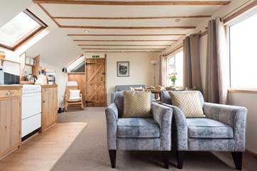 The comfortable open plan living space.