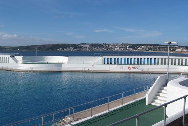 The open air Jubilee swimming pool in Penzance.