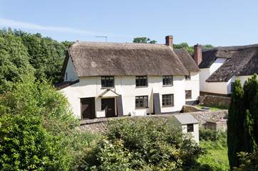 Another view of the cottage - its garden is to the left-hand side.