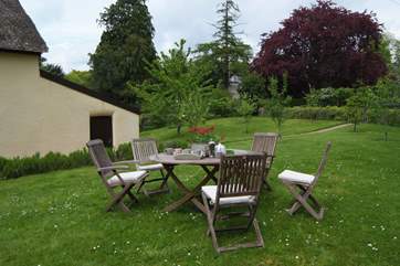 The garden is not overlooked and for convenience there is a back door this side of the cottage.
