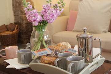 Guests have a real welcome when they arrive at Appletree Cottage.