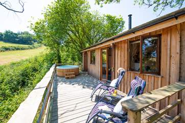 What better place to relax with a good book than the spacious deck.
