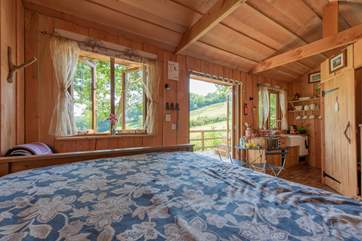 The stunning views can even be enjoyed from bed!