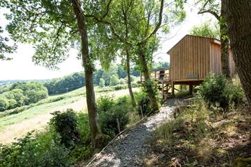 Once you catch a glimpse of the cabin, the excitement will set in.
