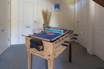 Just outside of Bedroom 2, in the entrance hall , you have this fabulous games table.