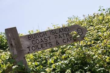 A hop, skip and a jump across the road you will find the signpost to one of south Devon's gems, Burgh Island, and of course the beautiful sandy Sedgewell beach awaits.