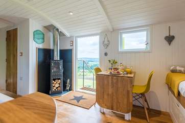 There are fabulous countryside views from inside and out.