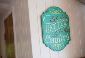 Life is better in the country!