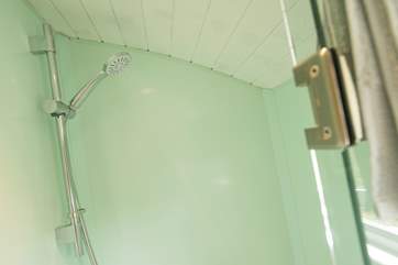 There is of course hot and cold running water, proper flushing WC and heated towel rail!
