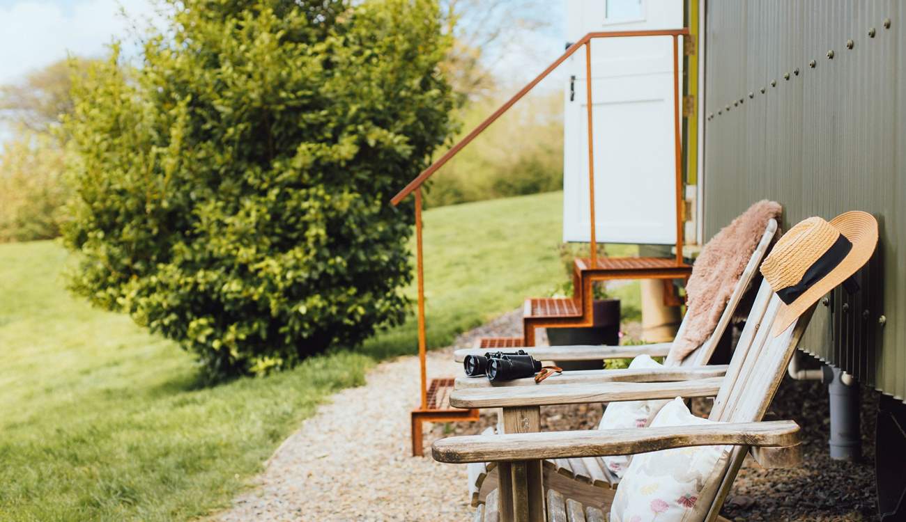 Take a seat outdoors and soak up the rural vistas