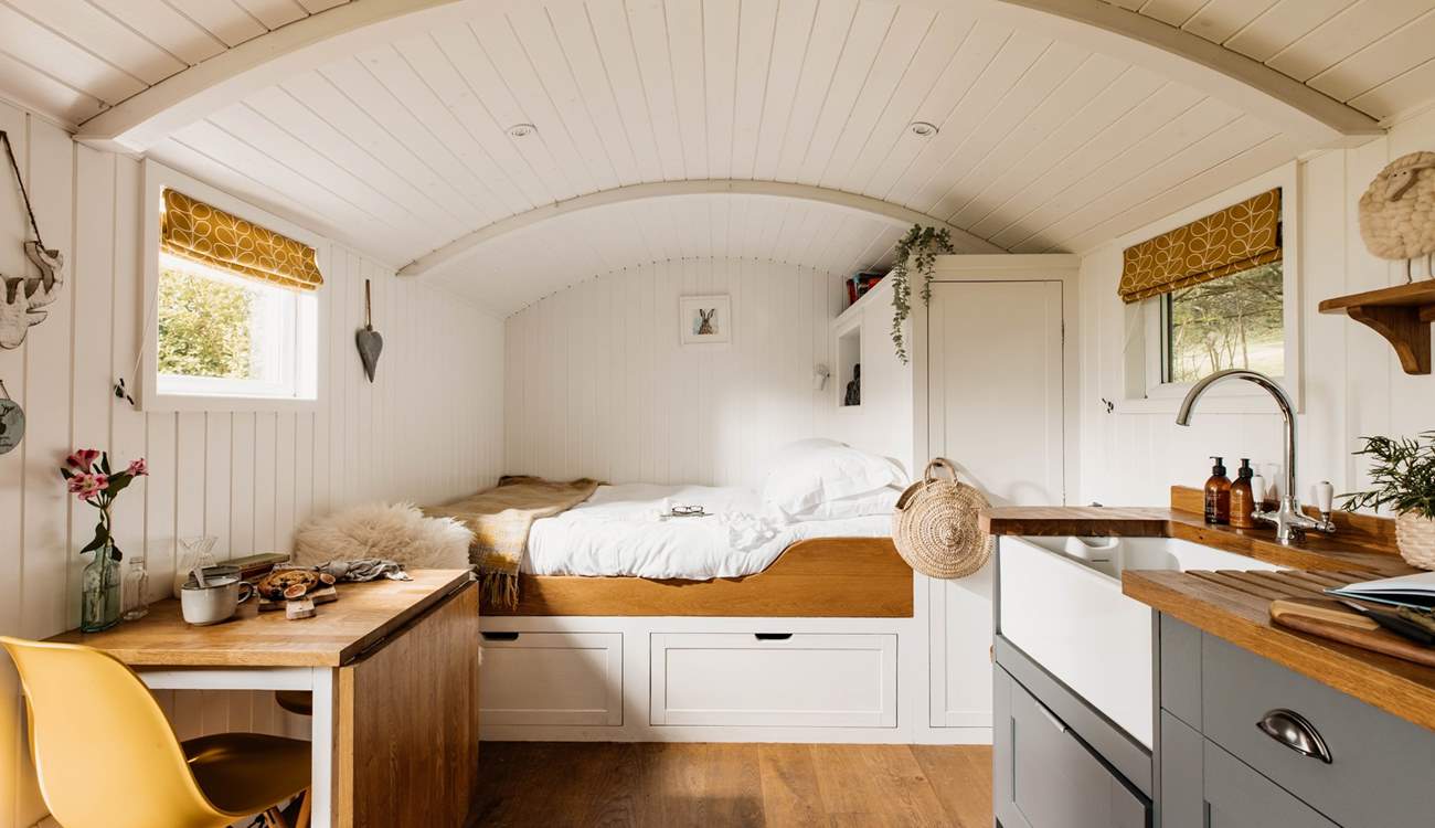 A bright and airy space throughout
