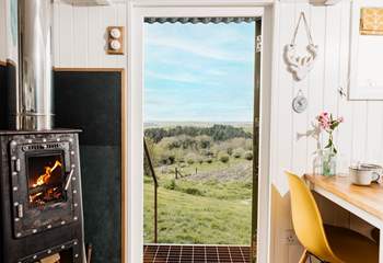 Enjoy stunning views across the Cornish countryside