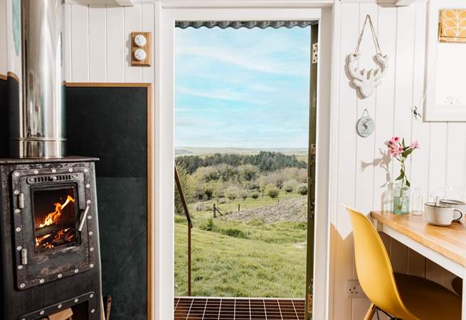 Enjoy stunning views across the Cornish countryside